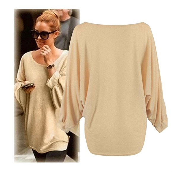 Sweaters - women oversized batwing sleeve knitted sweater